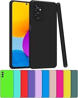 Capa Capinha Case Compatível Samsung Galaxy M52 Silicone Aveludada Com Proteção De Câmera (PRETO)