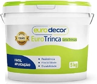 Sela Trinca Euro Decor 5KG Antimofo Selante Acrílico para Trincas e Fissuras EuroTrinca