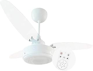 Ventilador de Teto Ponente Cristal Inverter 30W com Controle Remoto 6 Velocidades Silencioso Econômico Baixo Consumo com Lustre Integrado