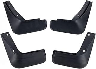 Para-lamas pretos para carros, quatro peças, estilo dianteiro e traseiro
