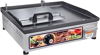 Chapa Chapeira de Hamburguer Lanches Porções Elétrica com abafador Prensa 40x35 cm 110V ou 220V (220v)