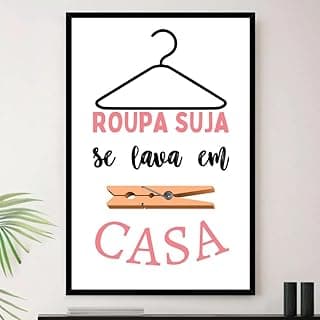 Genérico, Quadro Lavanderia Roupa Suja Lava Casa Decorativo A3 35x45cm