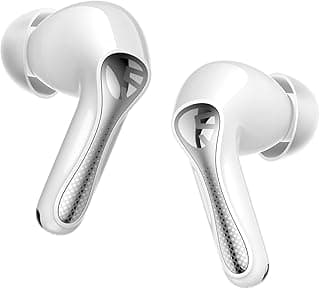 Fones de ouvido sem fio SOUNDPEATS Air5 Pro brancos com design texturizado