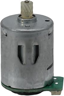 Motor de substituição cinza para robô aspirador com base verde e eixo branco