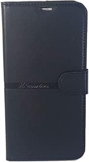 Capa de couro preto estilo carteira para Xiaomi Redmi 8A com compartimento para cartões