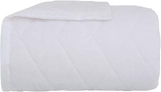 Edredom branco Buddemeyer de percal 180 fios com textura quilted