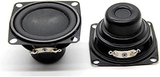 2 peças, 5 polegadas, 4 Ohm, 10 W, subwoofer, multimídia, orifício fixo, alto-falante de som para casa, faça você mesmo, alto-falante magnético de graves profundos de 53 mm