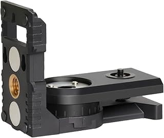 Adaptador de nível de laser em forma de L preto com base magnética articulada