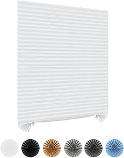 Persianas de janela sem fio sem fio sem corte para tamanho clipe em bastão autoadesivo persianas temporárias persianas de papel plissadas para portas de janelas persianas para casa berçário quarto cozinha banheiro