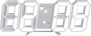 Relógio de parede digital minimalista Cyrank com LED branco 3D
