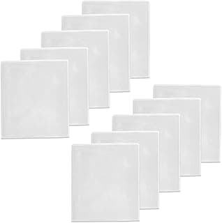 Dez porta-retratos magnéticos brancos quadrados em fundo branco