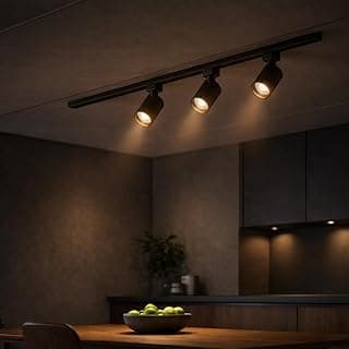 Kit Luminaria Trilho Eletrificado 50 Cm Com 3 Spots Led 7w Preto 3000k Branco Quente Direcionável Iluminação Moderna Bivolt - Bela Home