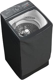 Capa impermeável preta para máquina de lavar roupas Brastemp 18kg BWF18AB