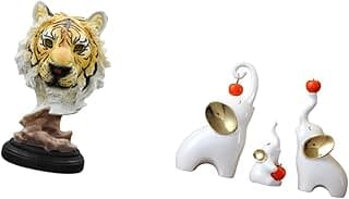 Fenteer Esculturas Modernas de Animais para Entrada, Sala de Estar, Estante, Mesa, Corredor, Escrivaninha, Quarto, Artesanato Familiar, Decoração.