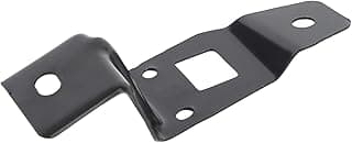 Suporte inferior do para-lama automotivo em metal preto para montagem esquerda