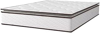 Umaflex New Itália Colchão de Casal com Molas Ensacadas, Pillow Top D26, Branco com Marrom, 138x188x25cm, Suporta até 120kg por Pessoa