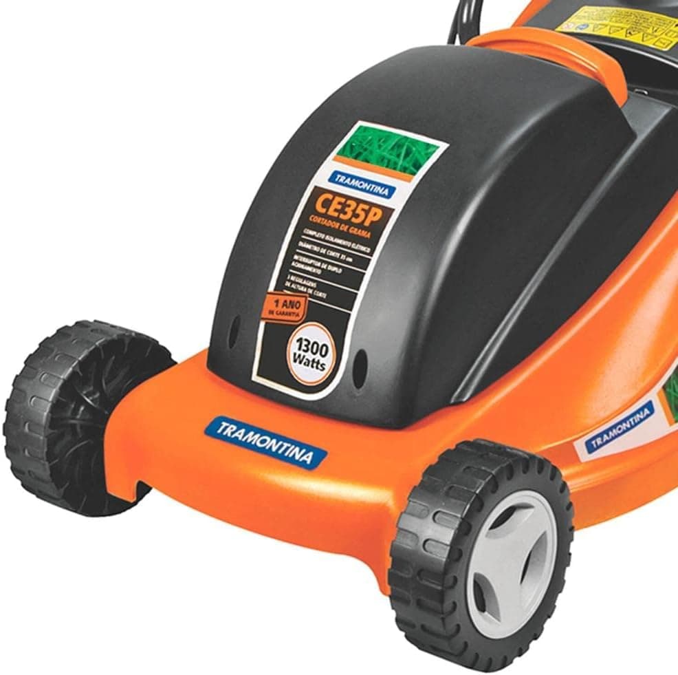 Tramontina, Cortador de grama elétrico, diam 350 mm, Coletor Rígido, Chassi De Plástico 1300W 127V