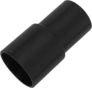 Adaptador de conector de mangueira de aspirador de pó preto, diâmetro interno variável.