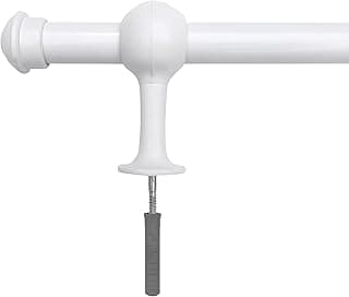 Kit Varão de Madeira Simples 2,00m 19mm Branco Preto Tabalho Palha (Branco)