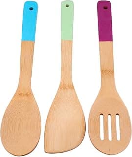 Jogo de 3 Utensílios com Cabo Colorido - Bambu - Dynasty