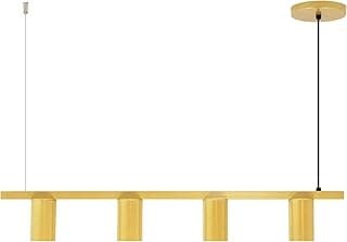 Luminária pendente trilho teto gourmet dourado 80cm