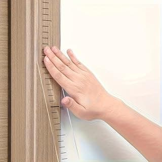 1 peça fita métrica de altura de parede moderna de 200 cm Material de PC durável Marcações de fácil leitura escritível reutilizável para decoração de parede de quarto decoração de casa
