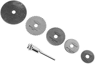 Matybobe Broca Elétrica de Aço de Alta Velocidade, Carpintaria, Plástico, Pvc, Serra Acrílica, Lâmina Corte, Disco Corte Hss, Adequado para Cortes Metal (Prata)