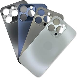 Tampa Traseira de Vidro para Iphone 15 Pro Titanium Premium Preta