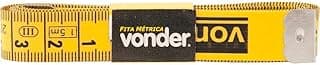 Fita métrica VONDER 1,5m com escalas de medida e logotipo visível