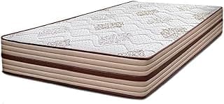 Cama inBox Livity Colchão de Solteiro com Molas Ensacadas, Espuma D26, Bege, 188x88x24cm, Suporta até 110kg