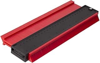 Régua de medição de calibre de contorno duplicador de perfil, contorno da régua, duplicador de perfil de plástico irregular, duplicador de forma de medidor de calibre para ferramenta
