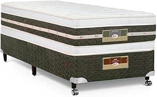 Cama Box + Colchão Castor Solteiro Silver Star Air Double Face Tecnopedic 88x188x61cm