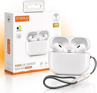 Fone Sem Fio Bluetooth Bt-5 Anti Ruido com Caixa de Carregamento - Branco