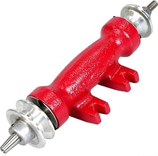 Eixo para serra circular vermelho com detalhes prateados, 3/8 pol, ES103, Metalsul