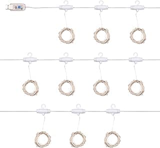 Luzes de cortina LED 200 Fadas com USB e controle remoto para decoração