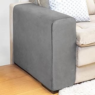 Charme do Detalhe Capa Protetora Braço de Sofá Arranhador Resistente Confort Cinza Chumbo Kit Com 2