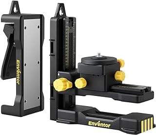 Suporte de ajuste fino ENVENTOR com base giratória magnética em forma de L, rosca macho 1/10.2 cm-20