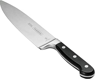 Faca Chef Tramontina Century 24011108 Aço Inox Profissional 8" Cabo Preto