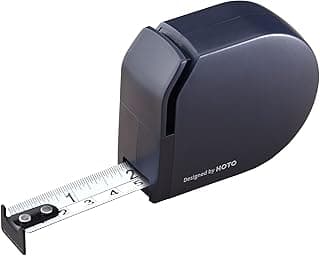 HOTO Fita métrica autotravante, fita métrica retrátil, medição precisa, grande rigidez, base absorvente de choque, antiferrugem e anti-arranhões, 3 m