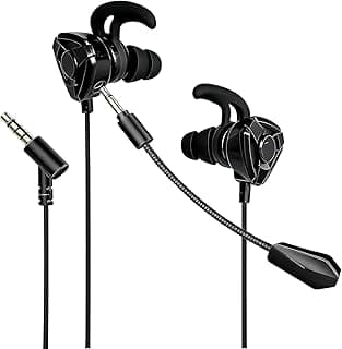 Fones de Ouvido para Jogos com Microfone Destacável Cancelamento de Ruído Preto Compatíveis PC PS4 PS5 Xbox One