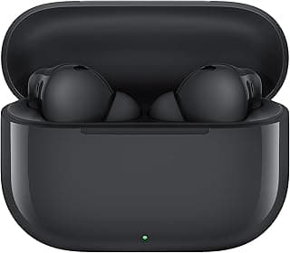 Fone de ouvido sem fio HUAWEI FreeBuds SE 4 ANC em estojo de carregamento preto com botão verde
