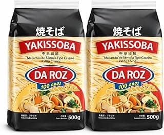 Macarrão Yakissoba Oriental Da Roz Kit com 2 Unidades Massa Tipo Caseira Não Frita Ideal para Yakisoba Tradicional
