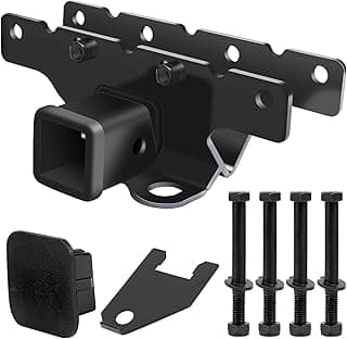 Beaquicy Kit de reboque de engate de reboque para Jeep Wrangler JL JLU 2018-2024 (inclui motor diesel 20-24; 21-24 4xe) - Kit receptor de engate de reboque de para-choque traseiro de 5 cm (2 portas e