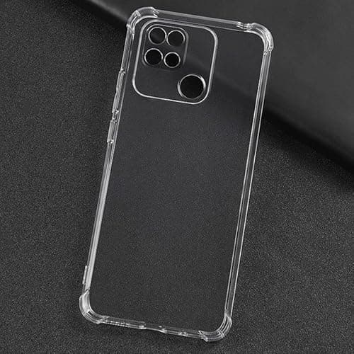 Capa transparente para smartphone Redmi 10C com película de vidro 5D 9D.