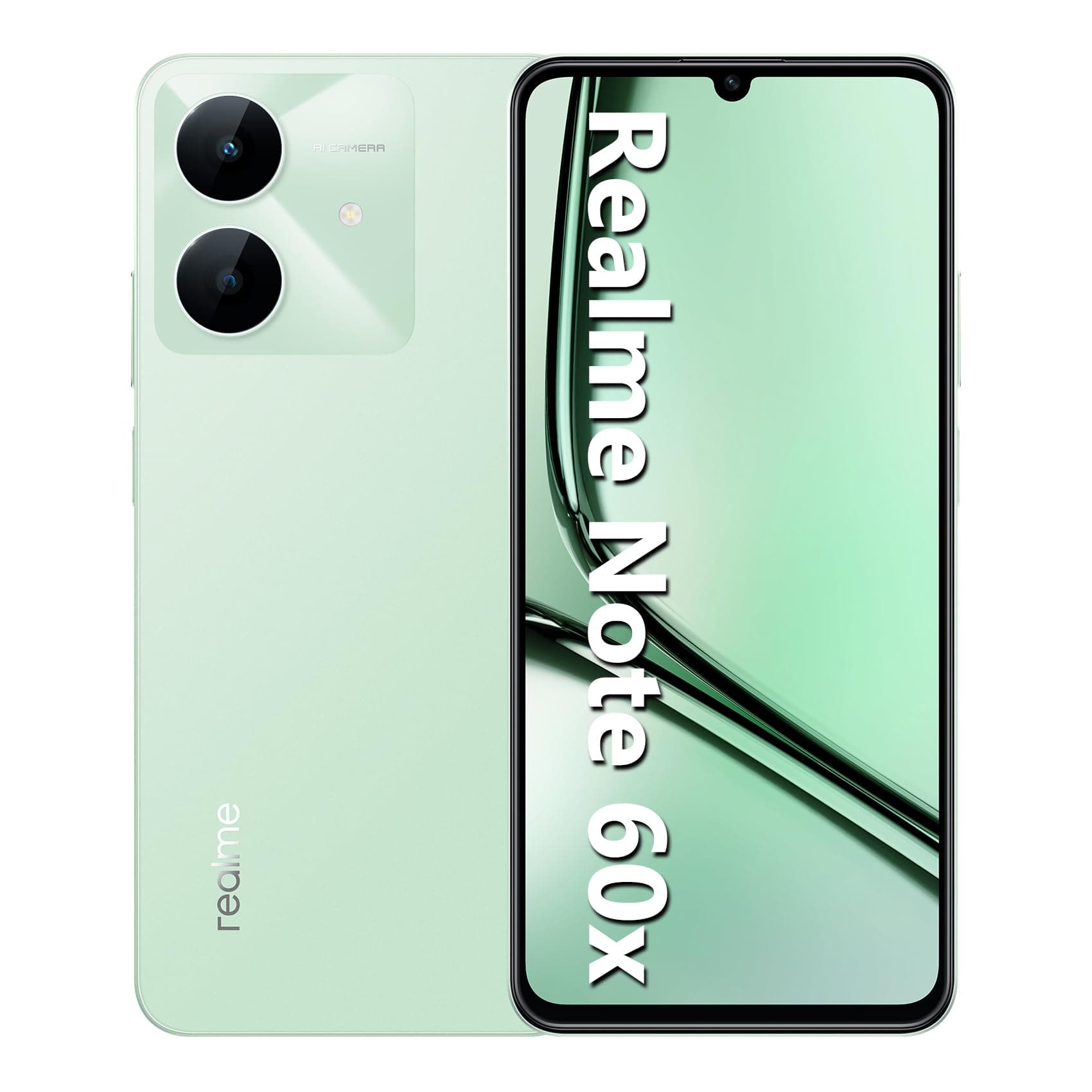 Smartphone Realme Note 60X Tela 6,74" 90 Hz 64GB 3GB RAM Bateria 5000mAh Wilderness Green Verde
