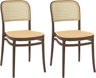 Kit 2 Cadeiras de Jantar Roma para Sala e Cozinha - Marrom