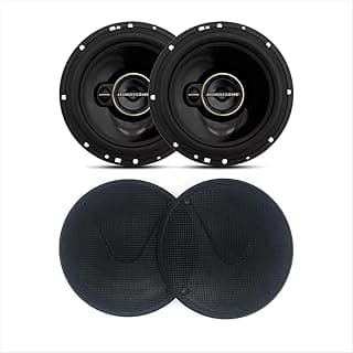 Kit de alto-falantes automotivos Aurum Hurricane 120W com tela de 6 polegadas, preto