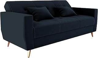 Sofá Cama Vintage com Baú Reclinavel 3 Lugares