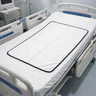 Protetor impermeável branco para cama hospitalar, anti-xixi, lavável e de alta absorção
