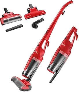 Aspirador de pó vertical MONDIAL vermelho com acessórios